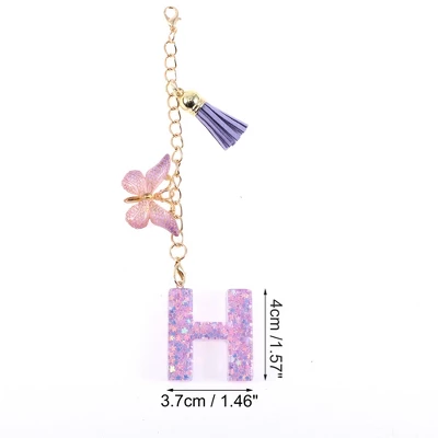 Unique Bargains Star Sequin Letter H Butterfly Tassel Water Cup Pendant Purple 1 Pc 3 Unique Bargains Star Sequin Letter H Butterfly Tassel Water Cup Pendant Purple 1 Pc