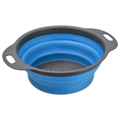 Unique Bargains Collapsible Colander Silicone Round Foldable Strainer With Handle 7 Unique Bargains Collapsible Colander Silicone Round Foldable Strainer With Handle - Image 5