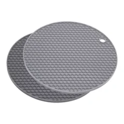 Unique Bargains Silicone Heat Resistant Non-slip Flexible Trivet Mat Deep Gray, Light Gray 2 Pcs 7 Unique Bargains Silicone Heat Resistant Non-slip Flexible Trivet Mat Deep Gray, Light Gray 2 Pcs -Kitchen Tools Shop GUEST dd6df849 5c40 4476 a3e8 f98df3b2cc43