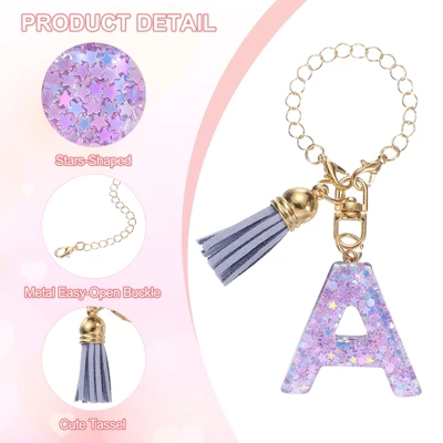 Unique Bargains Resin Lightweight Decorative Sparkling Purple Sequins Tumbler Cup Charm 4 Unique Bargains Resin Lightweight Decorative Sparkling Purple Sequins Tumbler Cup Charm - Image 2