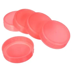 Unique Bargains Regular Mouth Plastic Mason Jar Lids With Silicone Sealing Ring 10 Pcs -Kitchen Tools Shop GUEST dfad783e ebf8 480a b8fb bf497ced6d57