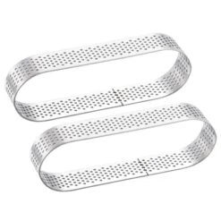 Unique Bargains Heat-Resistant Non Stick Perforated Oval Metal Pastry Rings 2 Pcs -Kitchen Tools Shop GUEST e00135dd 8218 41b3 8a23 088dccd6bcc8