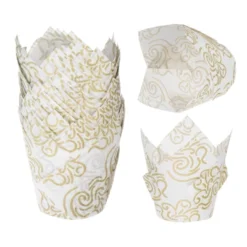 Unique Bargains Greaseproof Paper Cupcake Muffins Liners Tulip Baking Cups 50 Pcs -Kitchen Tools Shop GUEST e01a445e 4560 44e3 9ba0 d76e71f3132f