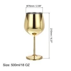 Unique Bargains Stainless Steel Wedding Party Shatterproof Reusable Cocktail Mugs