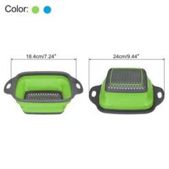 Unique Bargains Collapsible Colander Set Silicone Square Foldable Strainer Convenient Space Saving -Kitchen Tools Shop GUEST e399aad3 2699 4245 a3b1 8f6cd0d2ae10