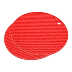 Unique Bargains Heat Resistant Non-slip Flexible Durable Trivet Mat 7.08" X 7.08" X 0.24" Red 2 Pcs 7 Unique Bargains Heat Resistant Non-slip Flexible Durable Trivet Mat 7.08" X 7.08" X 0.24" Red 2 Pcs -Kitchen Tools Shop GUEST e3c0e113 779f 4126 8d0c 8c6ce26d3949