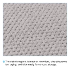 Unique Bargains Microfiber Ultra-absorbent Fast Drying Compact Storage Dish Drying Mat Grey 2 Pcs -Kitchen Tools Shop GUEST e7b9a23a 0bc4 46ad 97e6 eaf6eb8fd82b