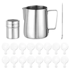 Unique Bargains Stainless Steel Powder Shaker Milk Frothing Pitcher Latte Art Pen Set -Kitchen Tools Shop GUEST e7d91823 c14b 41e6 ae24 065341d4fe3a