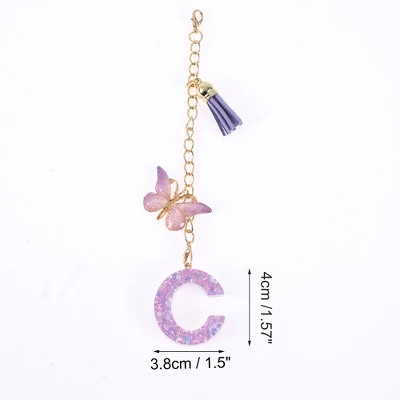 Unique Bargains Star Sequin Letter C Butterfly Tassel Water Cup Pendant Purple 1 Pc 3 Unique Bargains Star Sequin Letter C Butterfly Tassel Water Cup Pendant Purple 1 Pc