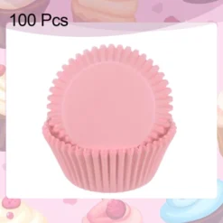 Unique Bargains Greaseproof Disposable Standard Size Cake Cookie Baking Cups 100 Pcs Pink -Kitchen Tools Shop GUEST e87efc61 a3f2 43ae a1de 1cf8bea6f30b