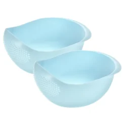 Unique Bargains Home Kitchen Rice Washing Filter Strainer Basket Colander 2 Pcs -Kitchen Tools Shop GUEST e8a87743 a86f 4914 b548 9f94642156c2