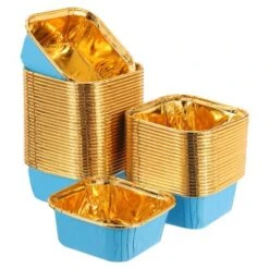 Unique Bargains Greaseproof Party Single-sided Aluminum Foil Cupcake Liners 50 Pcs -Kitchen Tools Shop GUEST e9b94dd6 4609 4712 9beb c1215ad61c88