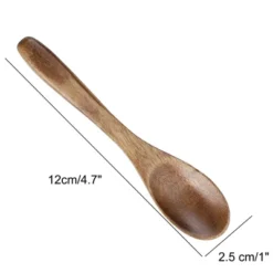 Unique Bargains Wooden Natural Grain Soup Spoon Salt Sugar Dinner Spoons 4.7" Long Brown 6 Pcs -Kitchen Tools Shop GUEST e9fe3e6f 0844 4c49 8206 6ae13d1649a0
