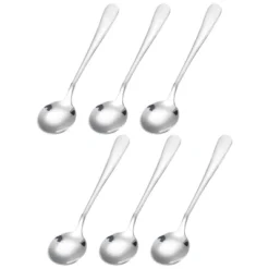 Unique Bargains Stainless Steel Dinner Tea Soup Round Spoons 6 Pcs Silver 18 Unique Bargains Stainless Steel Dinner Tea Soup Round Spoons 6 Pcs Silver -Kitchen Tools Shop GUEST ea247970 715f 4b7f acbf 3dd615ce500d