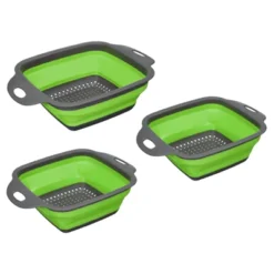 Unique Bargains Collapsible Colander Set Silicone Square Foldable Strainer Suitable For Pasta Veggies Fruits -Kitchen Tools Shop GUEST ea7667ba bff5 4a66 b4cb a8147bf12cae