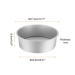 Unique Bargains Removable Loose Bottom Cheesecake Pan 2 Pcs