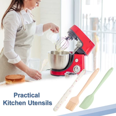 Unique Bargains Heat-resistant Scraper Silicone Spatula Spoon For Baking Cooking Mixing 8.5” White 5 Pcs 7 Unique Bargains Heat-resistant Scraper Silicone Spatula Spoon For Baking Cooking Mixing 8.5” White 5 Pcs - Image 5