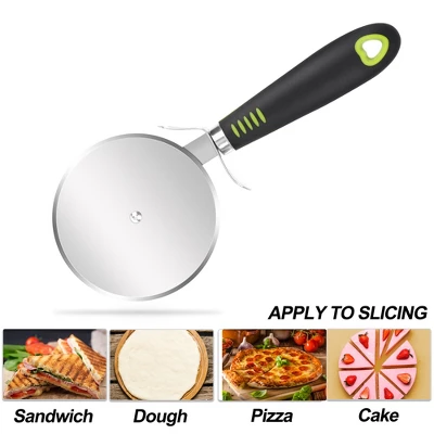Unique Bargains Stainless Steel Pizza Cutter Wheel Slicer With Super Sharp Blade Kitchen Tools 5 Unique Bargains Stainless Steel Pizza Cutter Wheel Slicer With Super Sharp Blade Kitchen Tools - Image 3