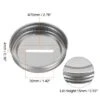 Unique Bargains Regular Mouth Tin Plate Mason Jar Coin Slot Canning Lids 4 Pcs 2.76" Silver -Kitchen Tools Shop GUEST ebd63004 cf80 4108 a786 e155079dfb68