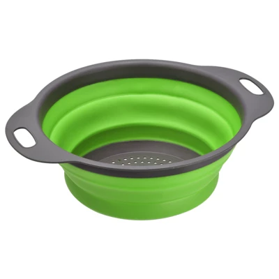 Unique Bargains Collapsible Colander Silicone Round Foldable Strainer With Handle 8 Unique Bargains Collapsible Colander Silicone Round Foldable Strainer With Handle - Image 6
