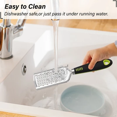 Unique Bargains Stainless Steel Vegetable Fruits Ginger Kitchen Slicers Silver Tone Black Green 1 Pc 6 Unique Bargains Stainless Steel Vegetable Fruits Ginger Kitchen Slicers Silver Tone Black Green 1 Pc - Image 4