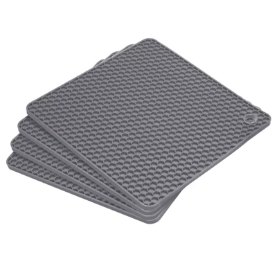 Unique Bargains Silicone Square Hot Pans Pads Heat Resistant Non-Slip Trivets 4 Pcs 9 Unique Bargains Silicone Square Hot Pans Pads Heat Resistant Non-Slip Trivets 4 Pcs - Image 7