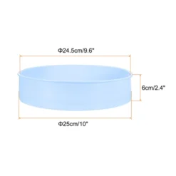 Unique Bargains Nonstick Quick Release Silicone Baking Round Cake Pans 3 Pcs