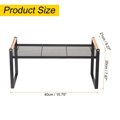 Unique Bargains Kitchen H-shaped Stackable Spice Racks Countertop Shelves Organizer 3 Unique Bargains Kitchen H-shaped Stackable Spice Racks Countertop Shelves Organizer