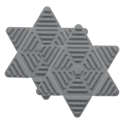 Unique Bargains Hexagon Star Heat Resistant Silicone Trivet Mat For Pots Coasters 2 Pcs 9 Unique Bargains Hexagon Star Heat Resistant Silicone Trivet Mat For Pots Coasters 2 Pcs - Image 7