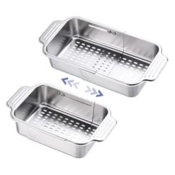 Unique Bargains Stainless Steel Kitchen Adjustable Extendable Over The Sink Strainer Silver 1 Pc -Kitchen Tools Shop GUEST ee8385dd a8c9 4861 90d8 764845a0c1e0