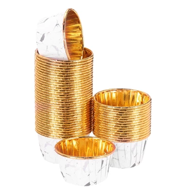 Unique Bargains Round-Pattern Greaseproof Single-sided Aluminum Foil Cupcake Liners 100 Pcs 7 Unique Bargains Round-Pattern Greaseproof Single-sided Aluminum Foil Cupcake Liners 100 Pcs - Image 5