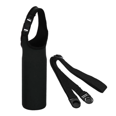 Unique Bargains Neoprene Insulated Removable Adjustable Shoulder Straps Water Bottle Sling Bag 2.64"x7.28" Black 8 Unique Bargains Neoprene Insulated Removable Adjustable Shoulder Straps Water Bottle Sling Bag 2.64"x7.28" Black - Image 6