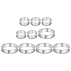 Unique Bargains Stainless Steel Double Rolled Nonstick Durable Cake Rings 10 Pcs 15 Unique Bargains Stainless Steel Double Rolled Nonstick Durable Cake Rings 10 Pcs -Kitchen Tools Shop GUEST effe856b b419 432d 8d06 59c79c661529