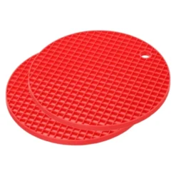 Unique Bargains Silicone Heat Resistant Non-slip Flexible Trivet Mats Red 2 Pcs 7 Unique Bargains Silicone Heat Resistant Non-slip Flexible Trivet Mats Red 2 Pcs -Kitchen Tools Shop GUEST f219e44f 03d4 4332 bbe4 da847556f7da