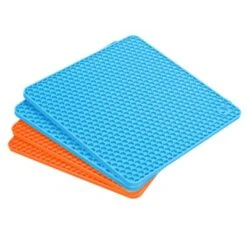 Unique Bargains Silicone Heat Resistant Multi-purpose Trivet Mat 4 Pcs -Kitchen Tools Shop GUEST f241a5f6 c7d9 456c 88ef d76d510923e9