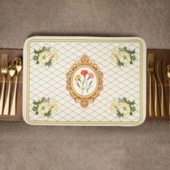 Unique Bargains Dish Drying Mat Beige 15.75"x11.81"