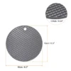 Unique Bargains Silicone Heat Resistant Non-slip Flexible Trivet Mats Deep Gray 2 Pcs -Kitchen Tools Shop GUEST f27f1aef 9d4a 4f10 8ac5 233ddfedca05