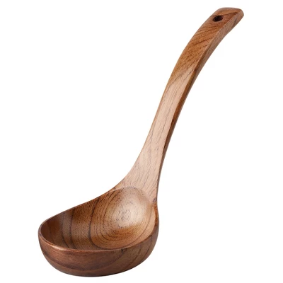 Unique Bargains Natural Grain Durable Lightweight Smooth Surface Soup Spoon 10.4" Length Brown 1 Pc 8 Unique Bargains Natural Grain Durable Lightweight Smooth Surface Soup Spoon 10.4" Length Brown 1 Pc - Image 6