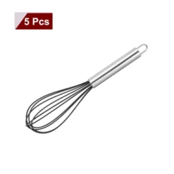 Unique Bargains Silicone Stainless Steel Non-Stick Coated Heat-Resistant Whisk 5 Pcs 9 Unique Bargains Silicone Stainless Steel Non-Stick Coated Heat-Resistant Whisk 5 Pcs -Kitchen Tools Shop GUEST f33653e3 a156 46a0 93ff b4b809cfd9ce