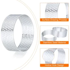 Unique Bargains Stainless Steel Non-Stick Perforated Baking Dessert Round Cake Ring 6 Pcs 15 Unique Bargains Stainless Steel Non-Stick Perforated Baking Dessert Round Cake Ring 6 Pcs -Kitchen Tools Shop GUEST f416e63f afd3 49d0 b489 36923a80142c