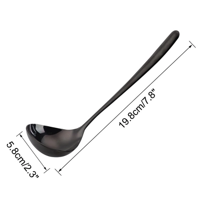Unique Bargains Durable Stainless Steel Restaurant Kitchen Soup Ladle Spoon 7.8 Inch 3 Unique Bargains Durable Stainless Steel Restaurant Kitchen Soup Ladle Spoon 7.8 Inch