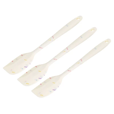 Unique Bargains Heat-resistant Scraper Silicone Spatula Spoon For Baking Cooking Mixing 8.5” White 3 Pcs 8 Unique Bargains Heat-resistant Scraper Silicone Spatula Spoon For Baking Cooking Mixing 8.5” White 3 Pcs - Image 6