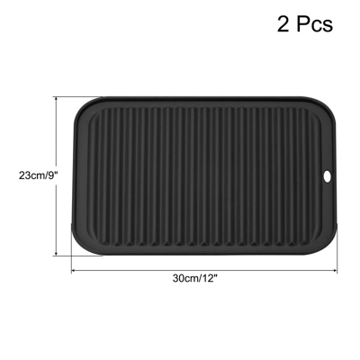 Unique Bargains Dish Drying Mat Set Under Sink Drain Pad Heat Resistant Suitable For Kitchen 2 Pcs 3 Unique Bargains Dish Drying Mat Set Under Sink Drain Pad Heat Resistant Suitable For Kitchen 2 Pcs