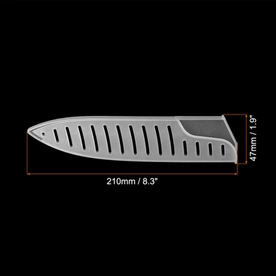Unique Bargains PP Kitchen Blade Edge Protective Ceramic Knife Sleeves White 3 Unique Bargains PP Kitchen Blade Edge Protective Ceramic Knife Sleeves White