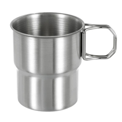 Unique Bargains 304 Stainless Steel Double Wall Cups With Handles Silver 10oz 8 Unique Bargains 304 Stainless Steel Double Wall Cups With Handles Silver 10oz - Image 6
