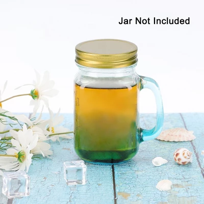 Unique Bargains Iron Regular Mouth Mason Canning Jars Lid With Sealing Rings 24 Pcs 4 Unique Bargains Iron Regular Mouth Mason Canning Jars Lid With Sealing Rings 24 Pcs - Image 2