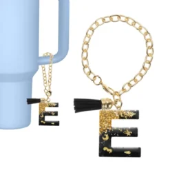 Unique Bargains Resin Lightweight Decorative Tassel Keychain Handle Charm Black With Gold Foil 1 Pc -Kitchen Tools Shop GUEST f8b6b23f f27e 4d1f 978a d76002eac821