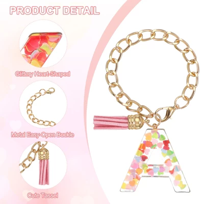 Unique Bargains Epoxy Resin Colorful Glittery Tassel Sports Water Bottle Accessories Letter Charm 1 Pc 4 Unique Bargains Epoxy Resin Colorful Glittery Tassel Sports Water Bottle Accessories Letter Charm 1 Pc - Image 2