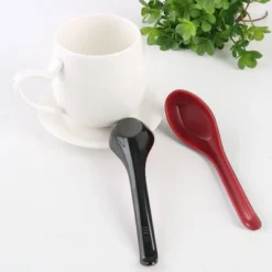 Unique Bargains Household Kitchen Plastic Tableware Soup Rice Spoons Red Black 5 Pcs 6.3" X 1.7" X 0.59" (L*W*D) -Kitchen Tools Shop GUEST f9ef440a 889f 4734 9170 902e82ee9c2a