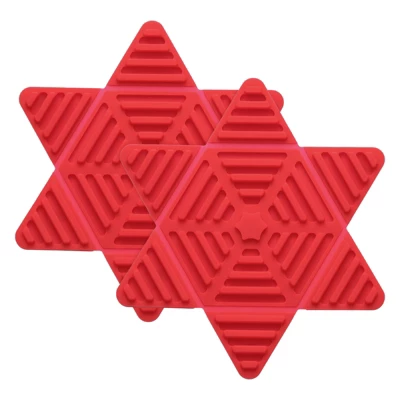 Unique Bargains Hexagon Star Heat Resistant Silicone Trivet Mat For Pots Coasters 2 Pcs 6 Unique Bargains Hexagon Star Heat Resistant Silicone Trivet Mat For Pots Coasters 2 Pcs - Image 4